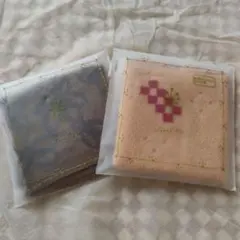 ベルメゾン　千趣会　タオルハンカチ　２枚セット