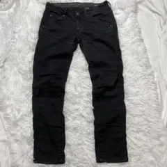 G-STAR RAW 黒デニム　バイカー　 ローライズ スキニー　立体裁断　96