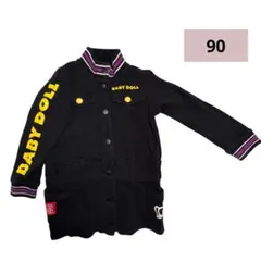 BABY DOLL ベビードール　ベビー黒ワンピース　綿100%　90cm