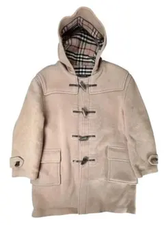 英国製バーバリー ロンドン 裏地ノバチェック ウール ダッフルコート XLぐらい