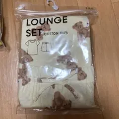 GU コットンラウンジセット くま 120cm