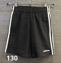 adidas アディダス 3本ライン ハーフパンツ 薄手 130