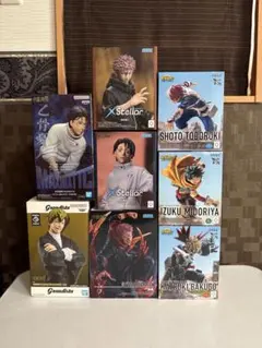 呪術廻戦　ヒロアカ　フィギュア 8点(虎杖　乙骨　宿儺　禪院直哉　緑谷　爆豪　轟