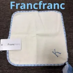 Francfranc イニシャル ミニハンカチタオル K ブルーのサムネイル