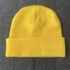 黄色 ニット帽