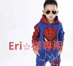 専用　子供服　男の子　セットアップ　スパイダーマン 青100