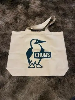 【美品】CHUMS チャムス キャンバス トートバッグ 白 ロゴ