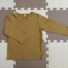 無印良品 長袖カットソー 100cm マスタード