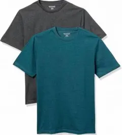 Tシャツ クルーネック 2枚セット Lサイズ相当 グレー ブルー