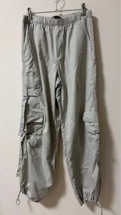 ZARA ナイロンブレンドパラシュートパンツ