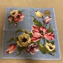 フェイラー ハンカチ チューリップ ブルー系 ギフト