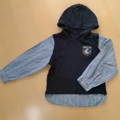 COMME CA ISM　記名なし　 フード付き長袖カットソー