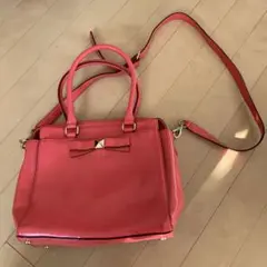 お値下げ‼︎Kate Spade ピンク リボン付き バッグ