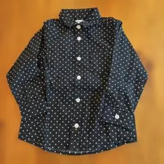 グローバルワーク　キッズ　ドット柄シャツ　S 100cm