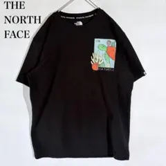더 노스 페이스 티셔츠 크루넥 바다 거북 프린트 L 블랙 야외