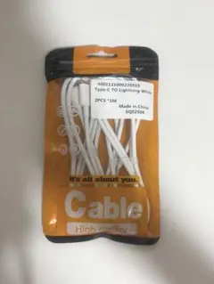 USB-C ライトニングケーブル1M2本セット