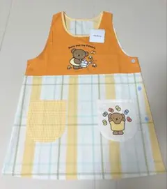 週末価格　ミッフィー ボリス　エプロン　保育士　オレンジ　花