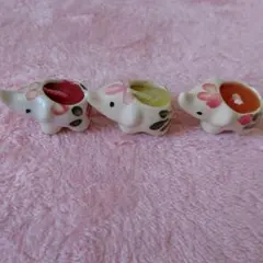 ミニゾウさんのキャンドル3つセット