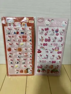 キティ　ぷっくりシール　セット