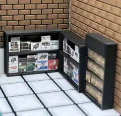 ■1/64サイズ【ラックBOX3個➕BOX内雑誌etc】《新品・未使用》
