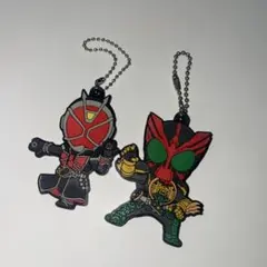 仮面ライダー　オーズ　ウィザード　ラバーキーホルダー