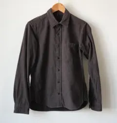 無印良品　 厚手コットンシャツ　チャコール　サイズ　S