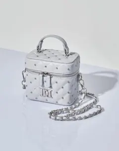 darich キルティングビジュースクエアミニバッグ