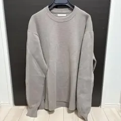 WYM MILANO RIB HEAVY WEIGHT PO KNIT ベージュ