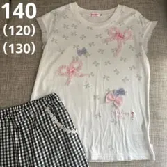ミキハウス　リーナちゃん チュールリボン 半袖Tシャツ 120 130 140のサムネイル