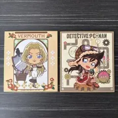 名探偵コナン　大阪城　ミニ色紙　ベルモット　毛利蘭