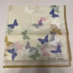 HANAE MORI ハンカチ 蝶々柄 ベージュのサムネイル