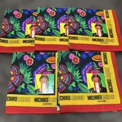 MICHIKO LONDON KOSHINO 花柄ハンカチ　5枚セット