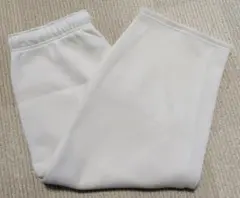 GU ヘビーウェイトスウェット バレルレッグパンツ ホワイト ナチュラル 3XL