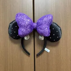東京ディズニーリゾート ミニー カチューシャ パープル ハロウィン 紫