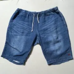 RealBvoice リアルビーボイス ハーフ パンツ 藍 美品 管理A1405のサムネイル