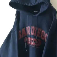 サンディエゴカリフォルニア スウェット パーカー ネイビー 紺色 古着