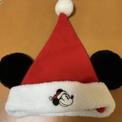 TDL ミッキーマウス サンタ帽子 耳付き