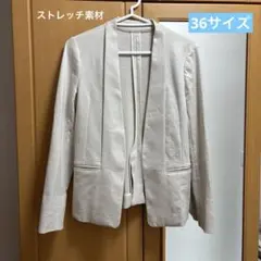 グリーンレーベル　ショールラペルノーカラージャケット　36