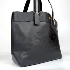 美品　コーチ　レザー　トートバッグ　馬車　ブラック　1896