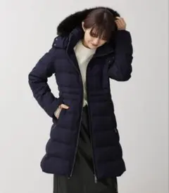 【極美品】ナノユニバース 西川 ダウンダウンジャケット ロング コート L