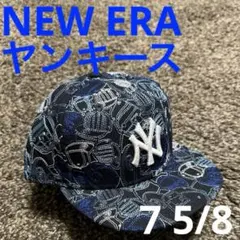 新品/100周年/NEW ERA 59FIFTY ヤンキース 7 5/8 刺繍