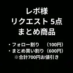 レボ様 リクエスト 5点 まとめ商品