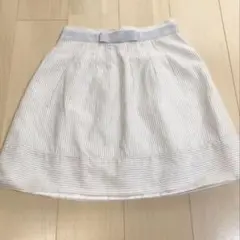 アプワイザーリッシェ スカート　リボン　 ストライプ シアー