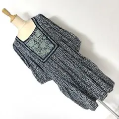 ⭐︎ AS KNOW AS de BASE 刺繍 フラワー ワンピース チュニック