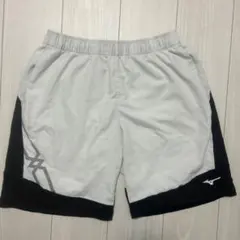 ミズノ ホワイト/ブラック ハーフパンツ
