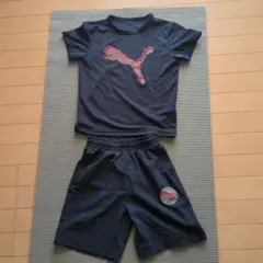 PUMA キッズ 半袖Tシャツ ハーフパンツ セットアップ