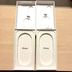 iPhone17 空箱のみ　ホワイト、ブラック　2点セット