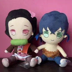 タグ付き新品　FuRyu 鬼滅の刃　BIGぬいぐるみ　竈門禰豆子　嘴平伊之助