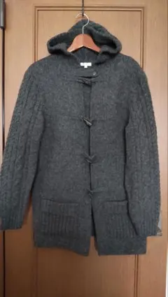 フード付きダッフルコート Fサイズ ダークグレー