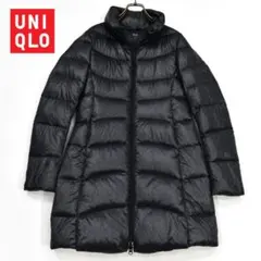 ユニクロ ウルトラライトダウンコート ロング ヘリンボーン 軽量 S